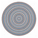 Cape Cod Blue Jute Braided Round Rugs