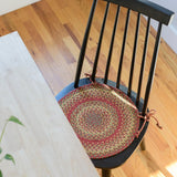 Cider Barn Red Jute Braided Chairpad