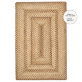 Cookie Dough Brown Jute Braided Rug