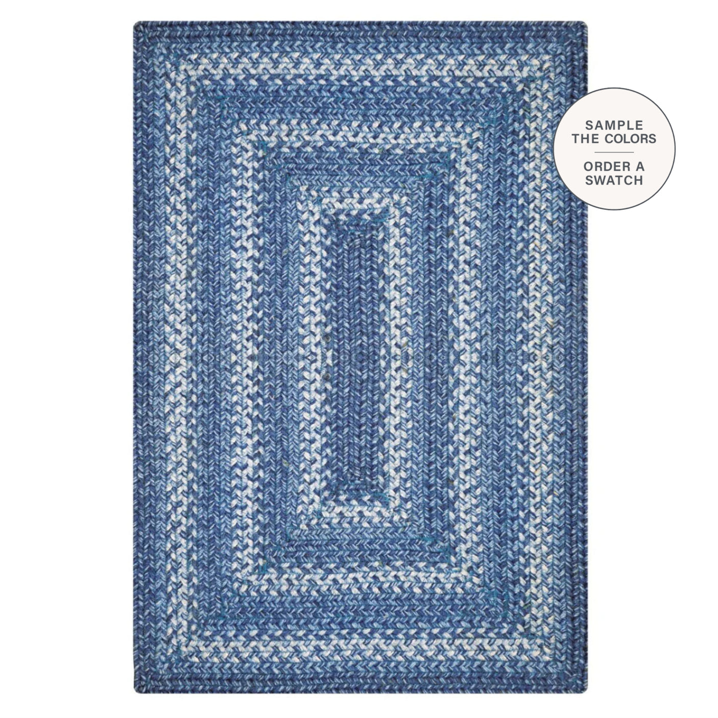 Denim Blue Jute Braided Rugs