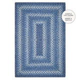 Denim Blue Jute Braided Rugs