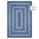 Denim Blue Jute Braided Rugs