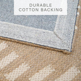 Dune Diamond Weaves Premium Jute Rug With Backing