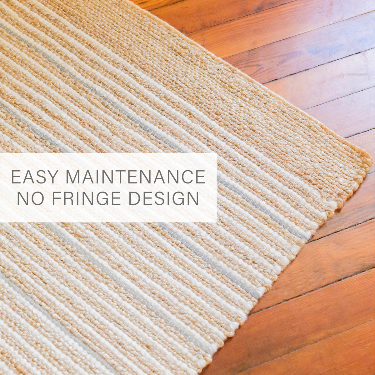 Remi Stripe Premium Jute Rug