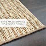 Laia Stripe Premium Handspun Jute Rug