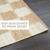 Mesa Checker Board Premium Jute Rug