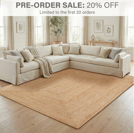 George Natural Premium Edition Handspun Jute Rug
