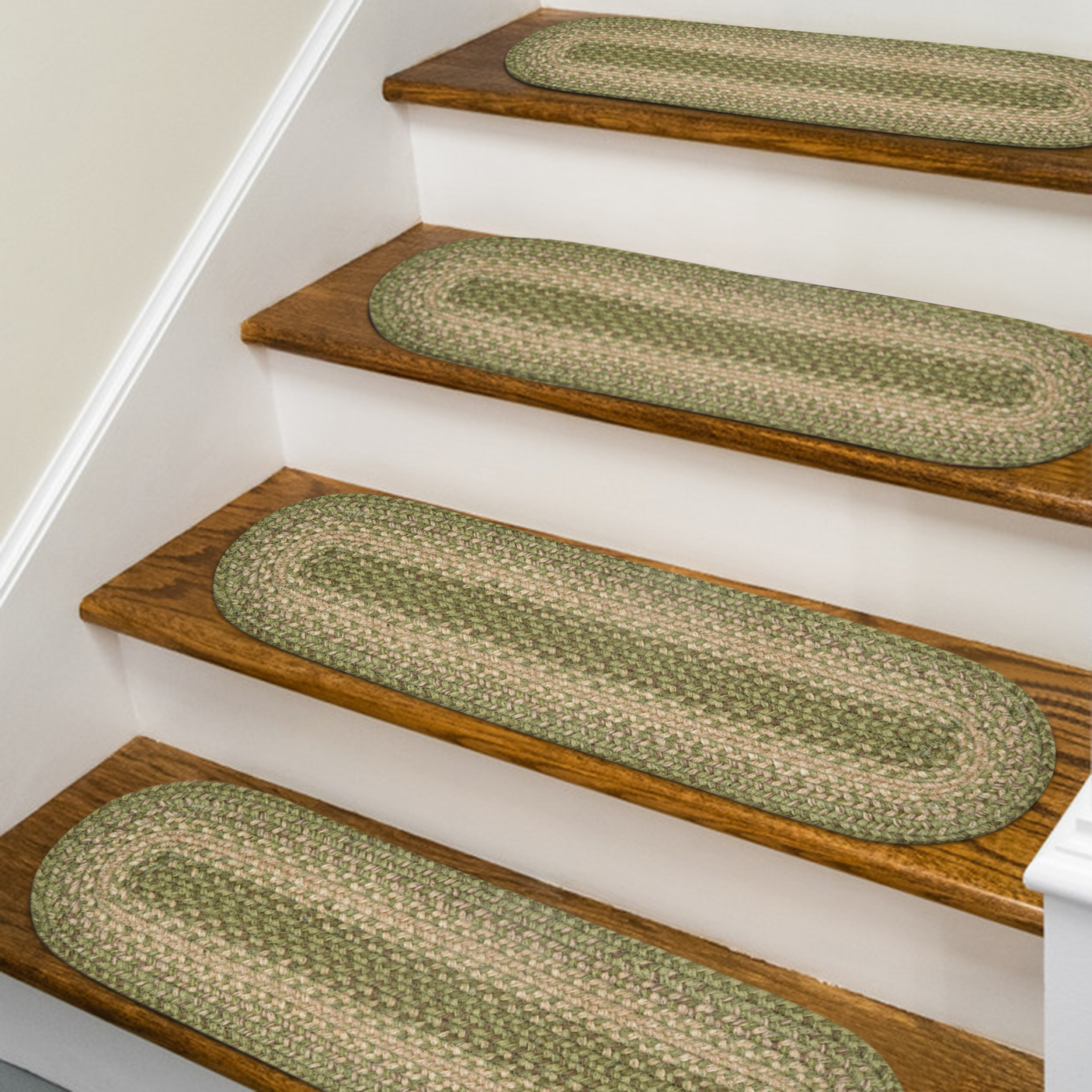 Grassland Green Jute Stair Tread