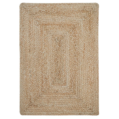 George Premium Hand Spun Jute Braided Area Rug, Nearly 3x Thicker, Golden Tone