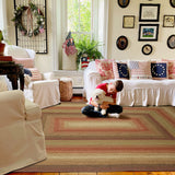 Gingerbread Jute Brown Braided Rugs