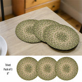 Grassland Green Jute Braided Accessories