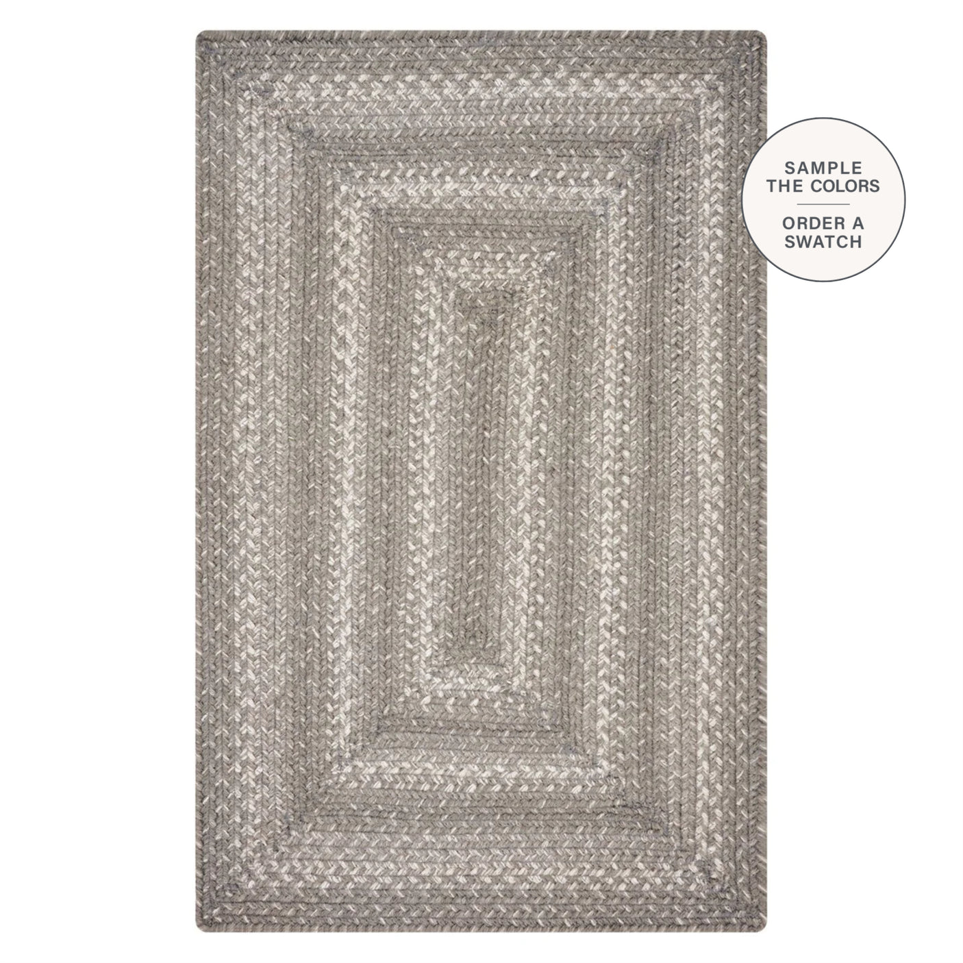 Grey Cloud Jute Braided Rugs