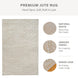 Mica Hand Spun Jute Rug with Raised Diamond Trellis, Looped Yarn, Linen White and Tan
