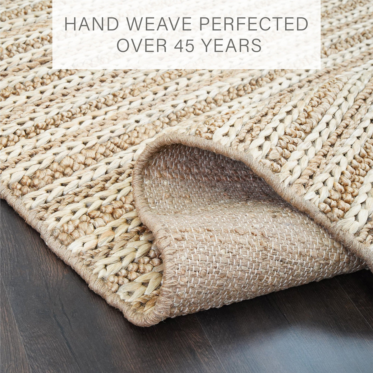 Laia Stripe Premium Handspun Jute Rug