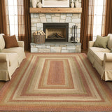 Harvest Beige Braided Jute Area Rugs