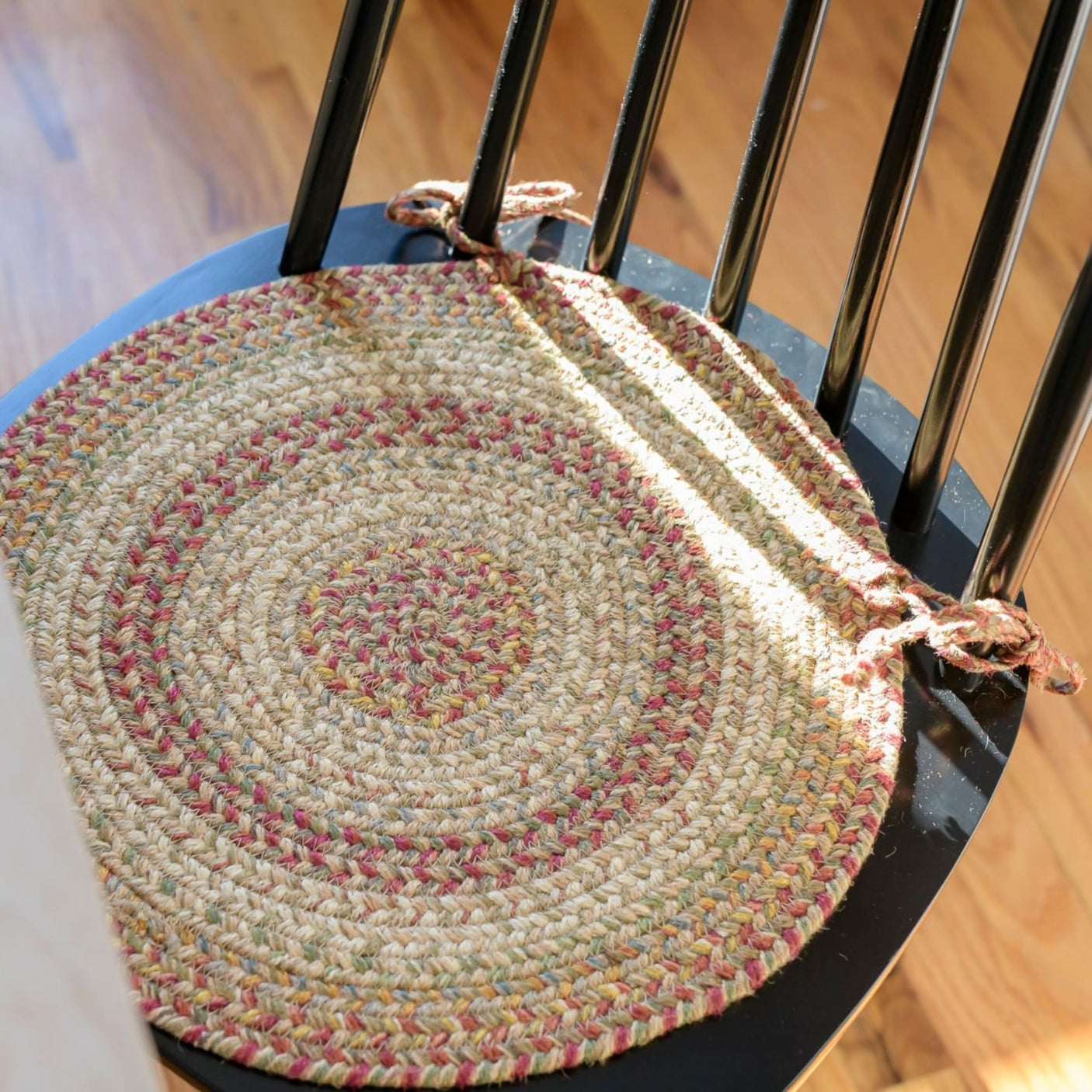 Harvest Beige Jute Braided Chairpad