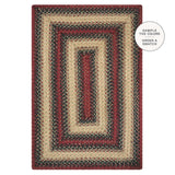 Highland Burgundy Jute Braided Rug
