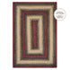 Highland Burgundy Jute Braided Rug