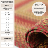 Cider Barn Red Jute Braided Rug