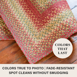 Cider Barn Red Jute Braided Rug