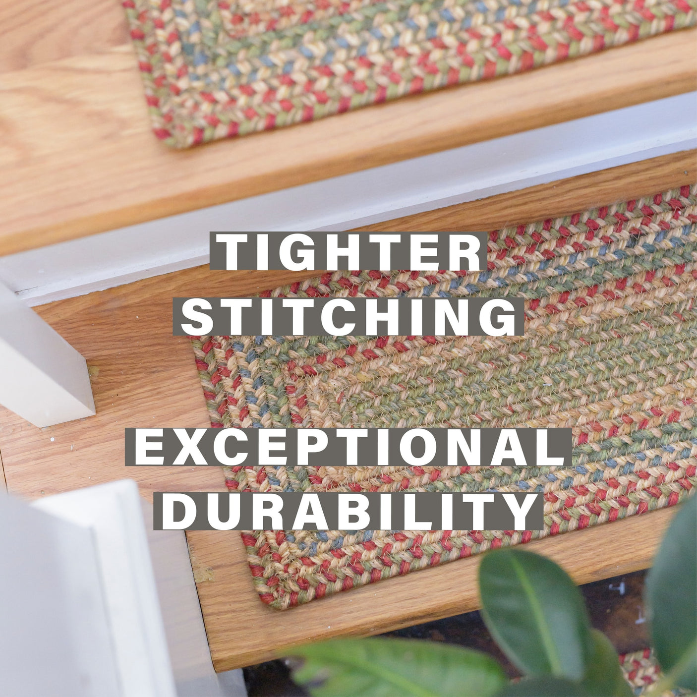 Azalea Multi Color Jute Stair Tread