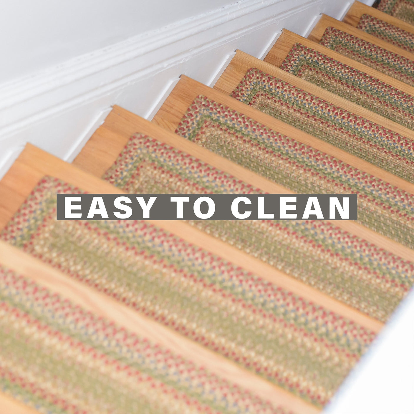 Azalea Multi Color Jute Stair Tread