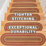 Cider Barn Red Jute Stair Tread