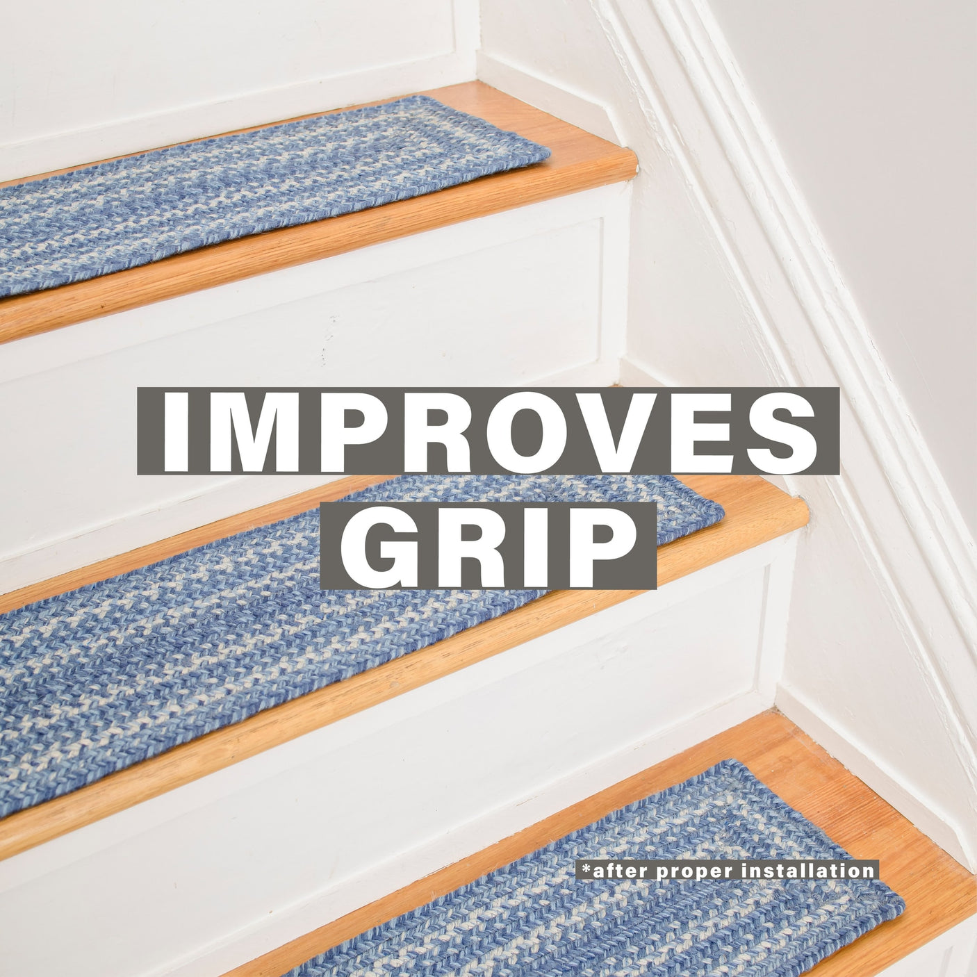 Denim Jute Stair Tread