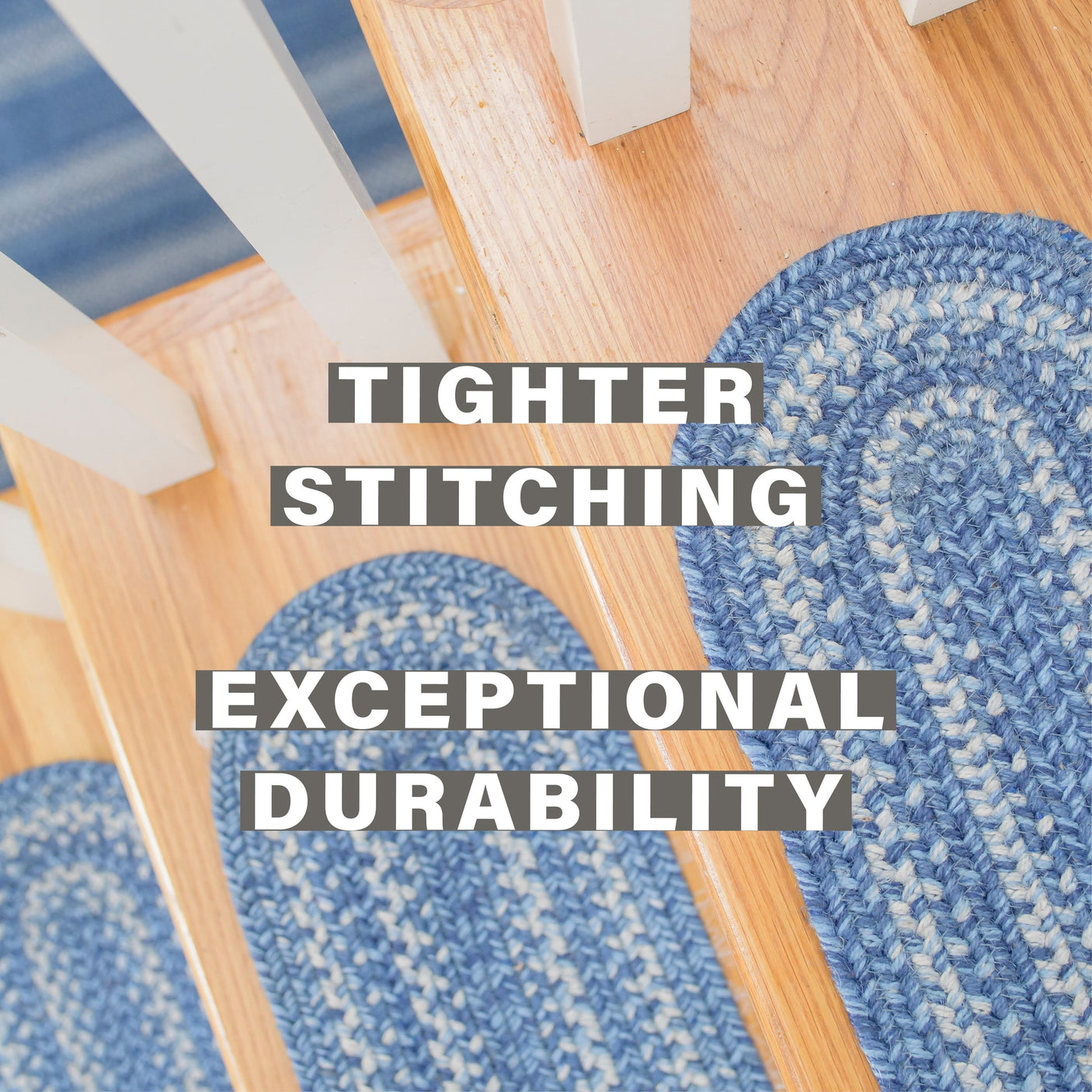 Denim Jute Stair Tread