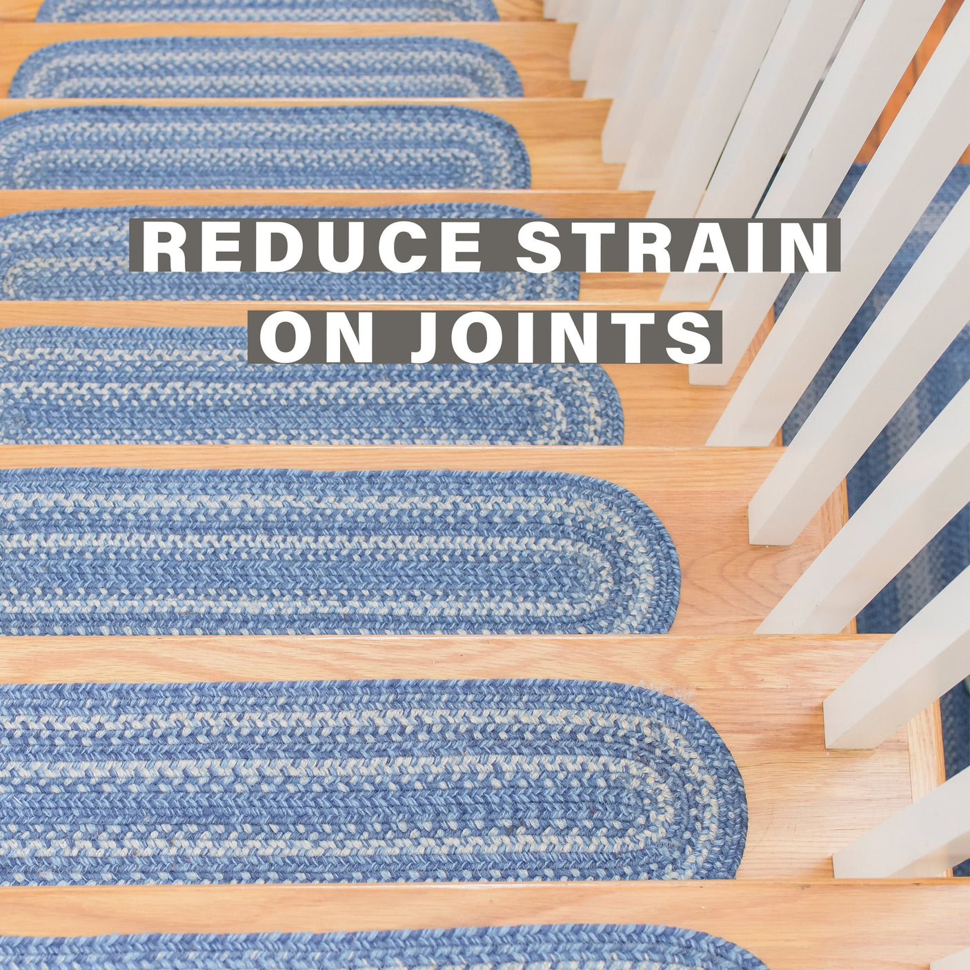 Denim Jute Stair Tread