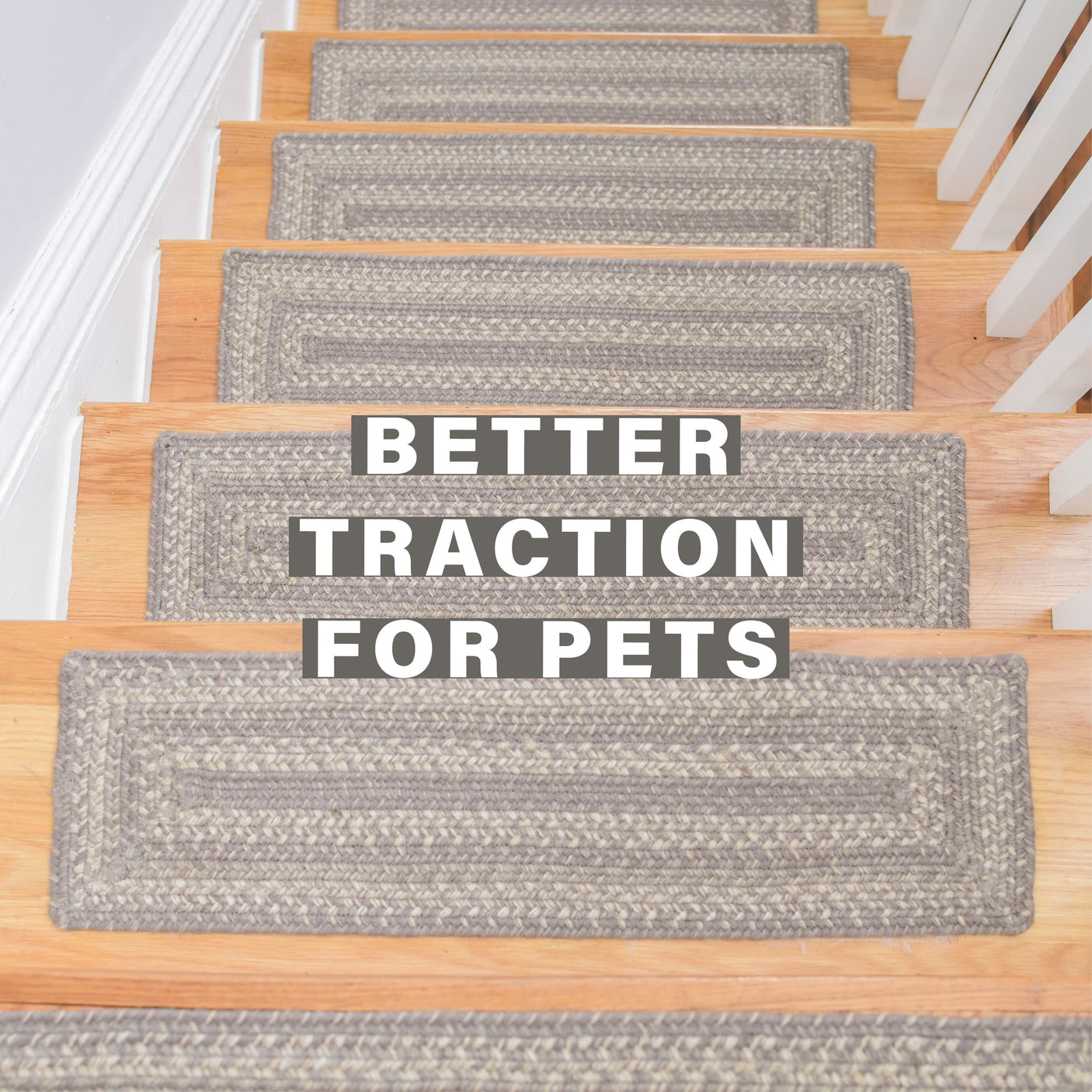 Grey Cloud Jute Stair Tread