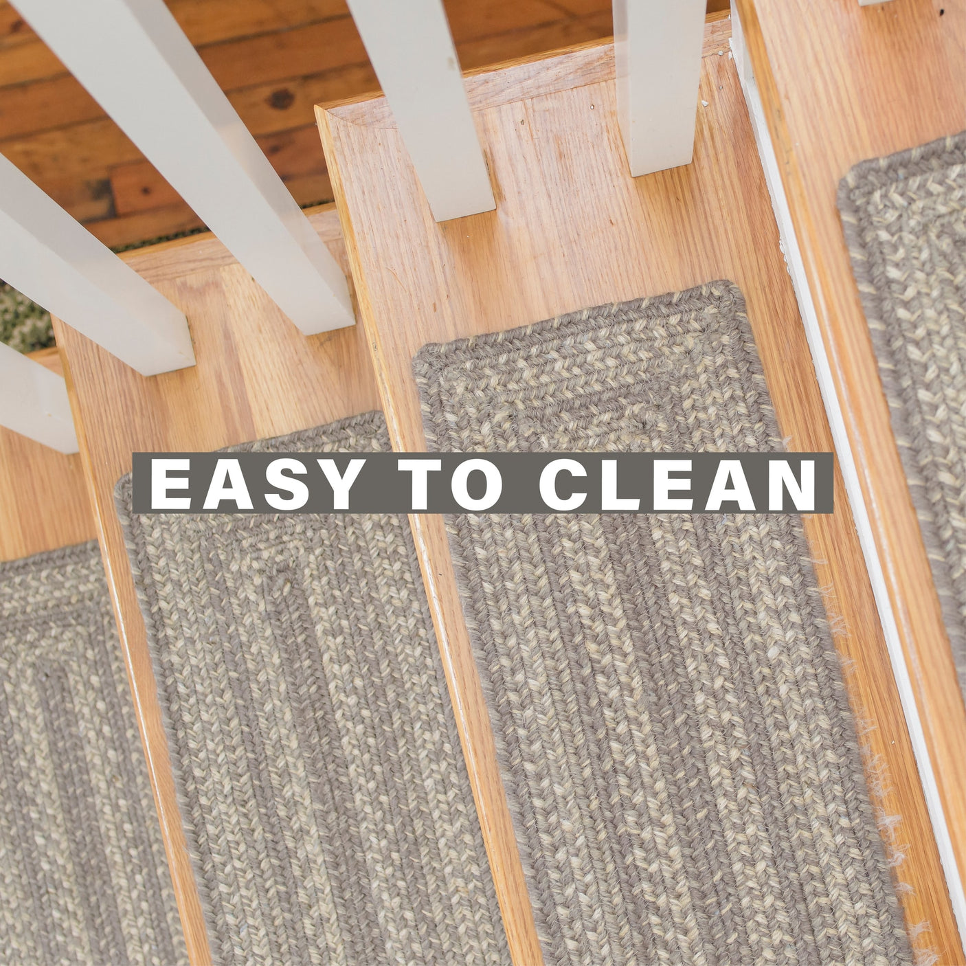 Grey Cloud Jute Stair Tread