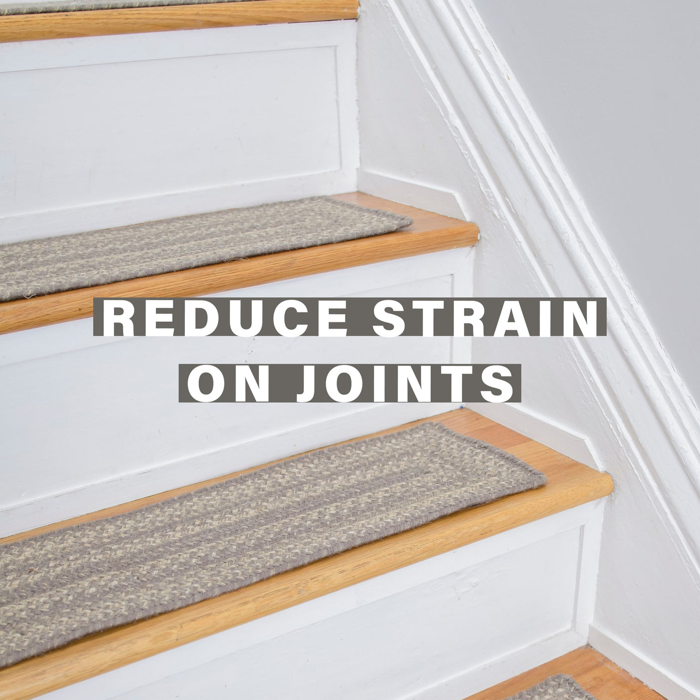Grey Cloud Jute Stair Tread