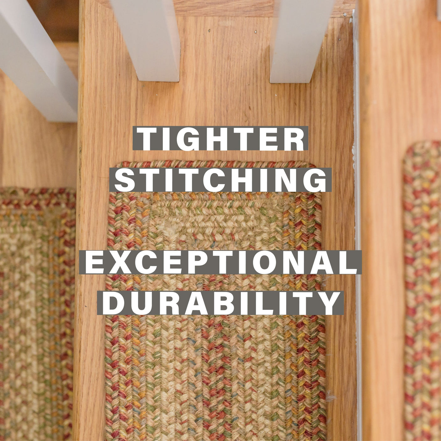 Harvest Beige Jute Stair Tread