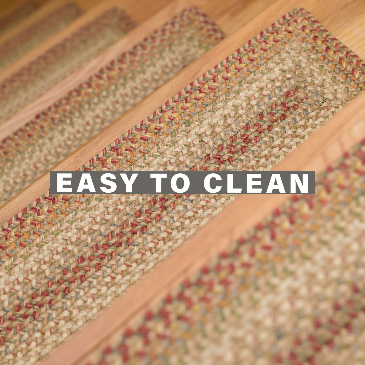 Harvest Beige Jute Stair Tread