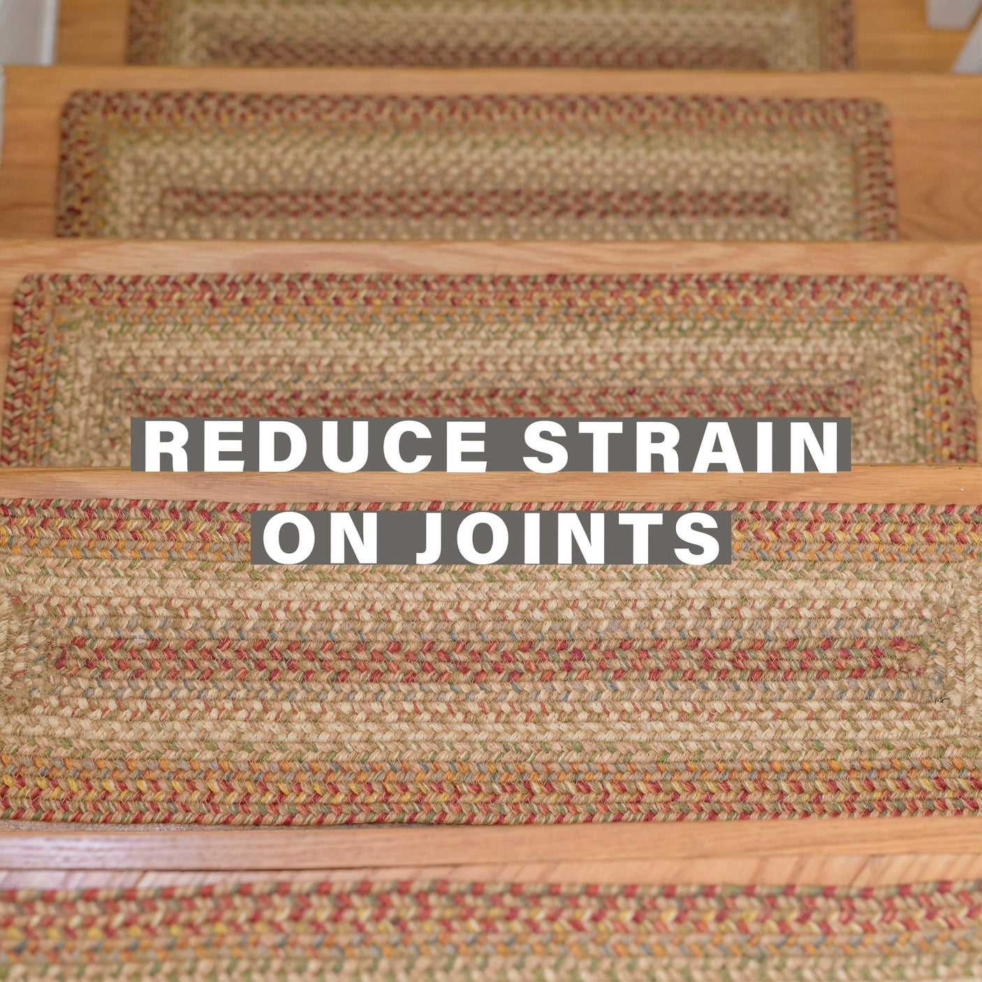 Harvest Beige Jute Stair Tread