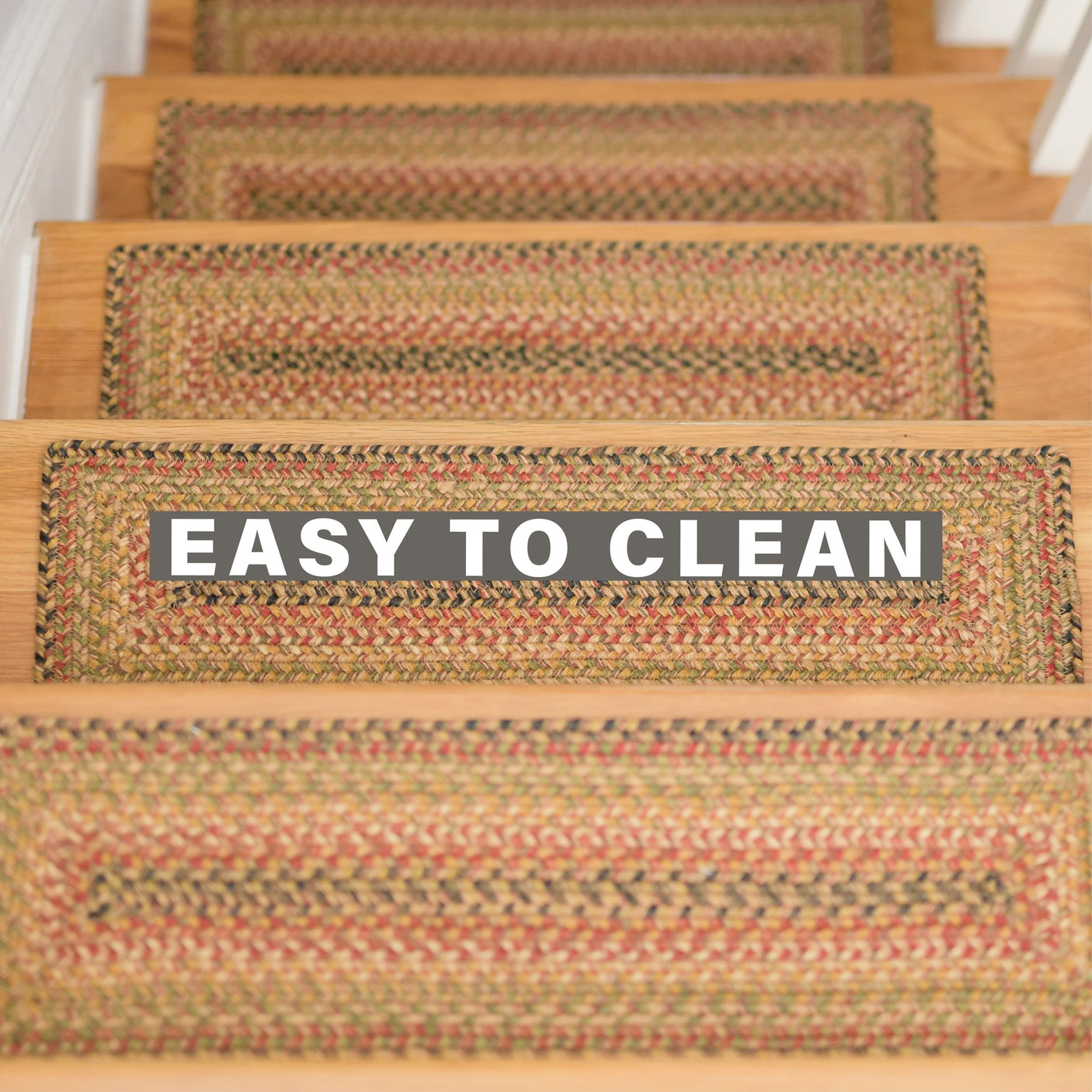 Kingston Multi Color Jute Stair Tread