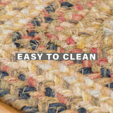 Russett Brown - Beige Jute Stair Tread