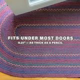 Jamestown Burgundy Jute Braided Rectangular Rugs