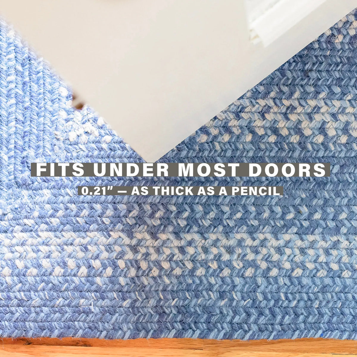 Denim Blue Braided Oval Jute Rugs