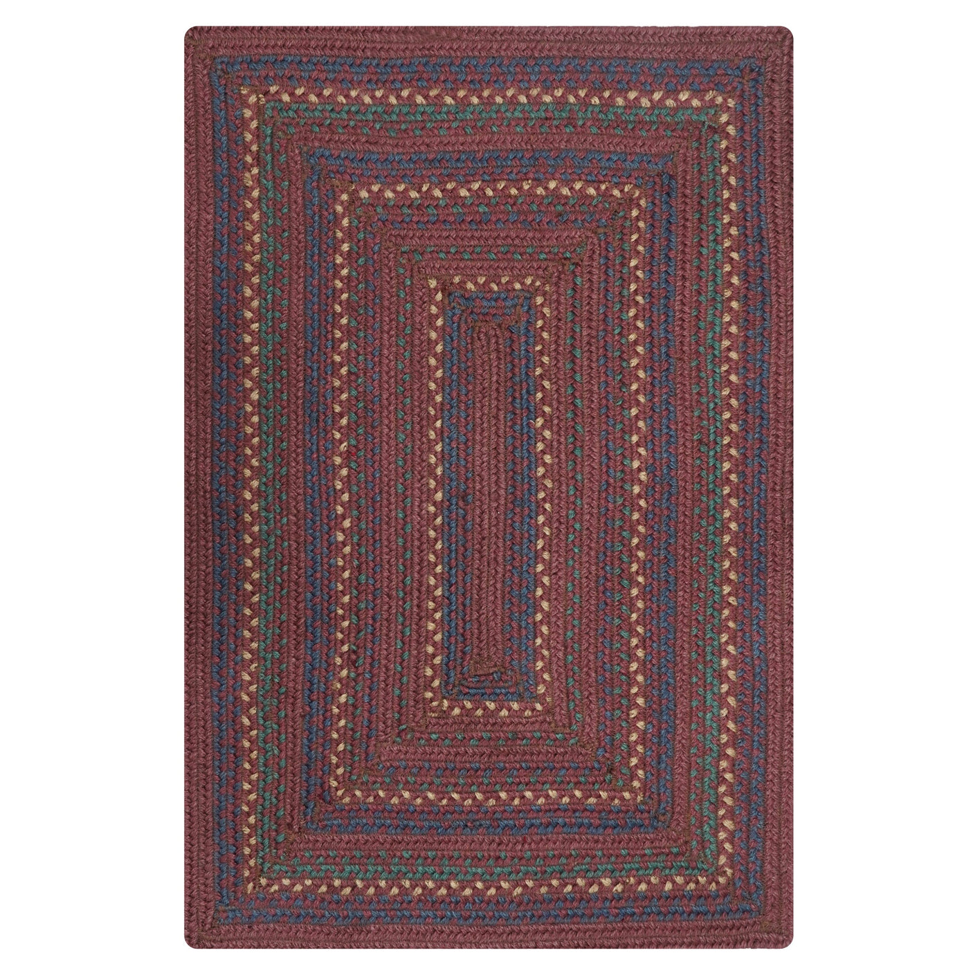 Jamestown Burgundy Jute Braided Rectangular Rugs