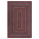 Jamestown Burgundy Jute Braided Rectangular Rugs