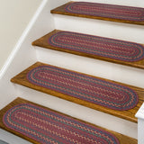 Jamestown Burgundy Jute Stair Tread