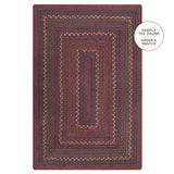 Jamestown Burgundy Jute Braided Rug