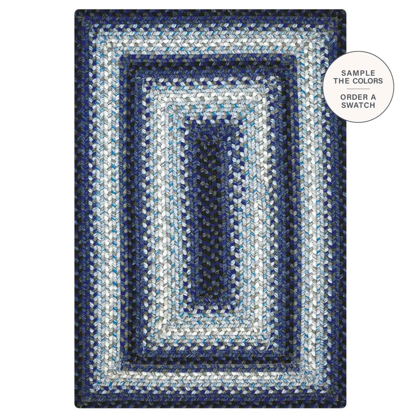 Juniper Blue Braided Rug