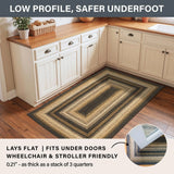 Kilimanjaro Black Jute Braided Oval Rugs