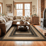 Kilimanjaro Black Braided Jute Rugs