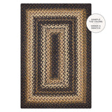 Kilimanjaro Black Braided Jute Rugs