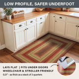 Cider Barn Red Jute Braided Rug