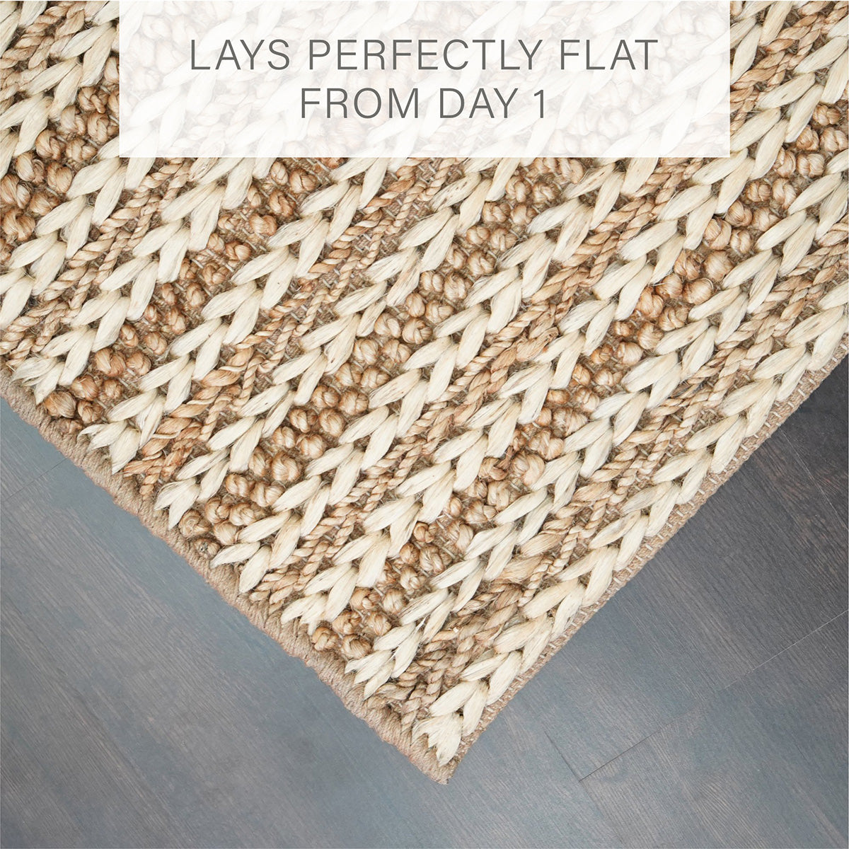 Laia Stripe Premium Handspun Jute Rug